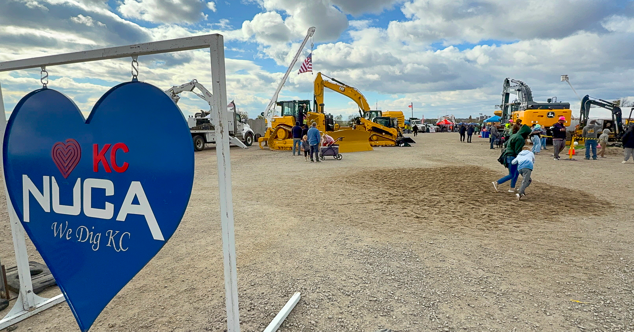 NUCA sign at Dozer Day event
